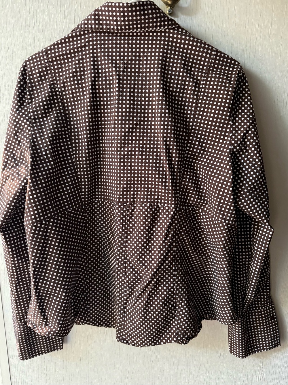 Cato Brown Polka Dot Button-Up Shirt - Women - Picture 3 of 5